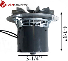 US Pellet Stove Exhaust Combustion Motor w/ Gasket 80473 - 10-1114 MFR